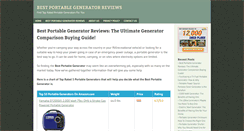 Desktop Screenshot of bestportablegeneratorratings.com
